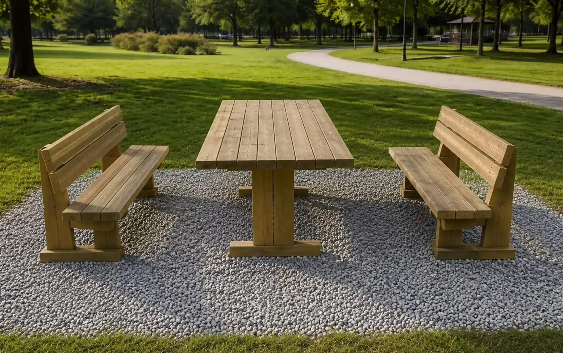 Picnic Dalia con panche separate