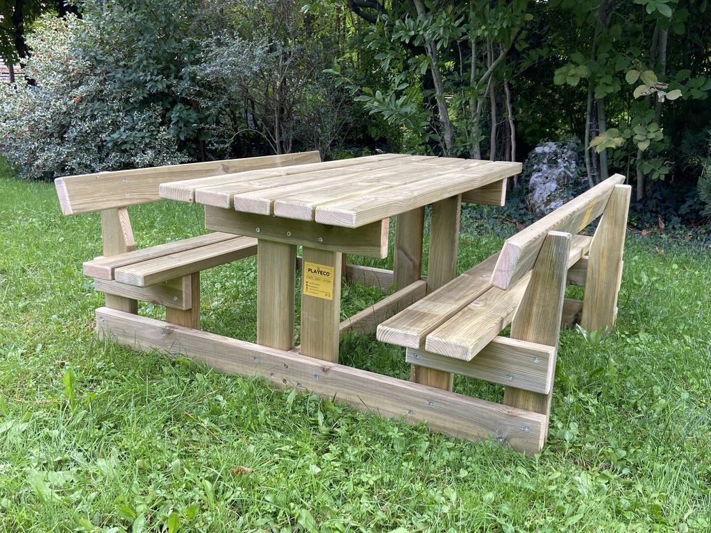 Picnic asilo Emily (realizzato in Legno di pino impregnato a pressione, Altezza cm. 43)
