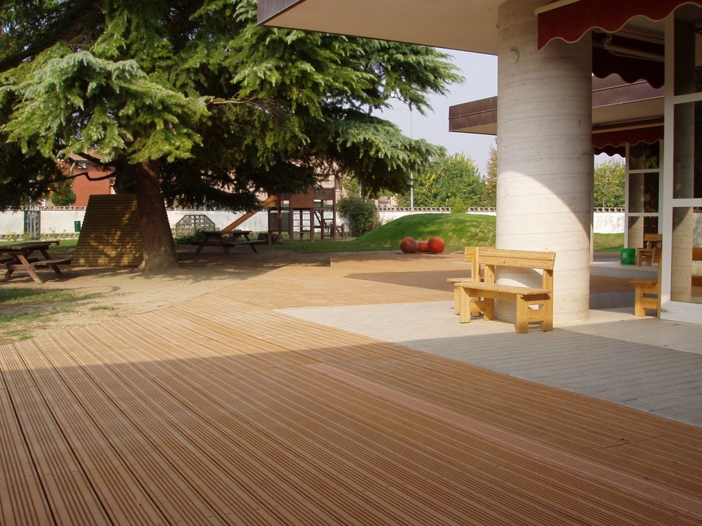 Pavimentazione 3x3 Decking in legno esotico