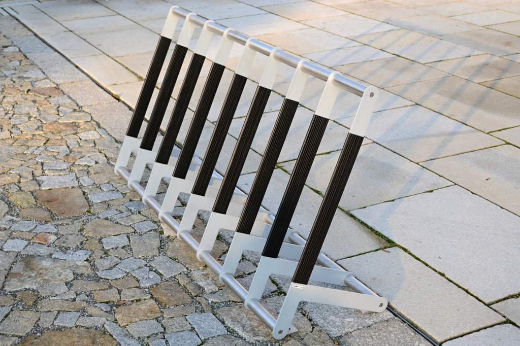 [SKPnb4p] Portabiciclette PROBIKE 4 / acciaio zincato + vernici a polvere / acciaio inox / gomma