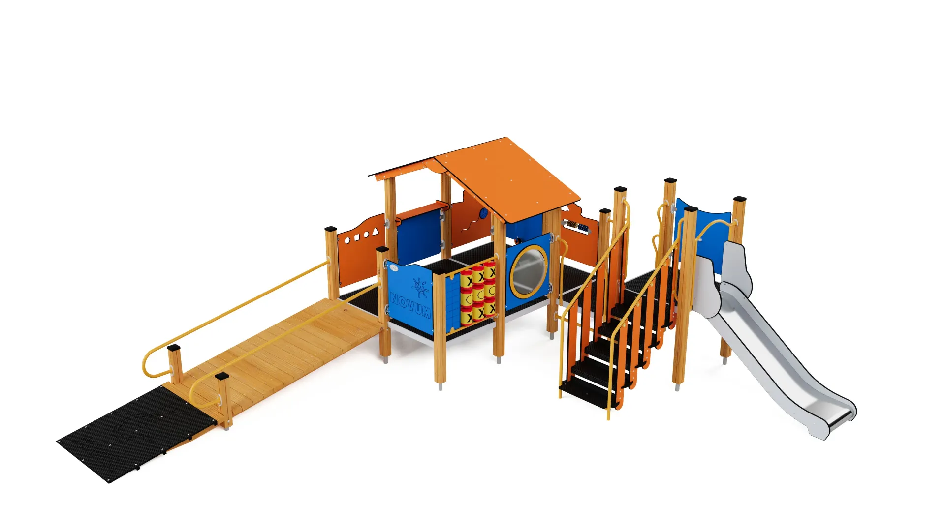 [12992EPZ] Composizione multigioco inclusiva Quadro 12992 (Montanti in Legno lamellare di pino mm. 90x90)