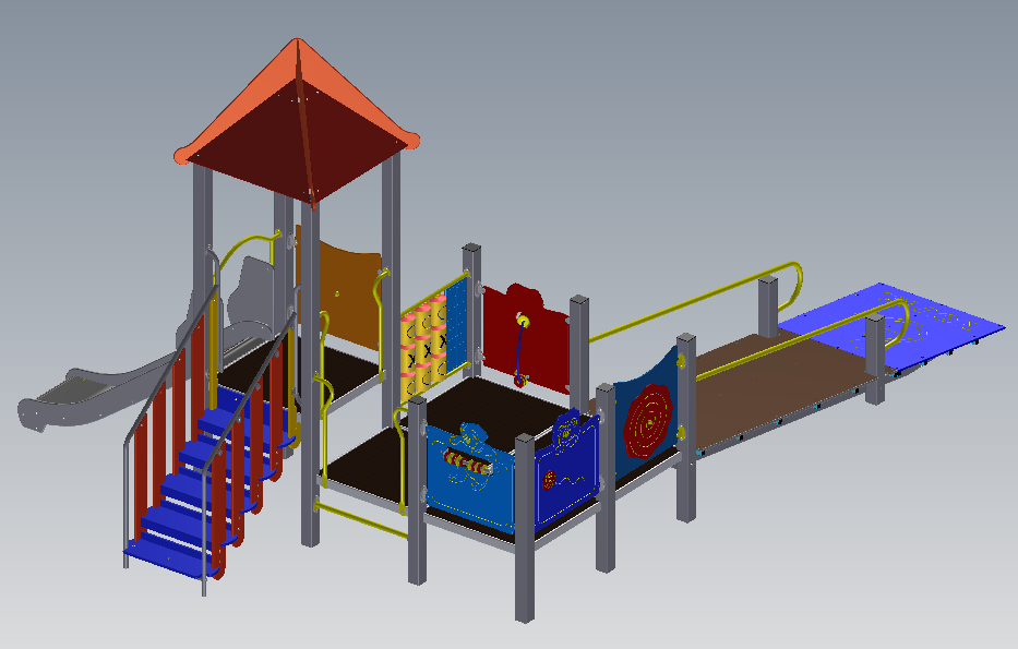 [12995EPZN] Composizione multigioco inclusiva Quadro 12995 (Montanti in Legno lamellare di pino mm. 90x90)
