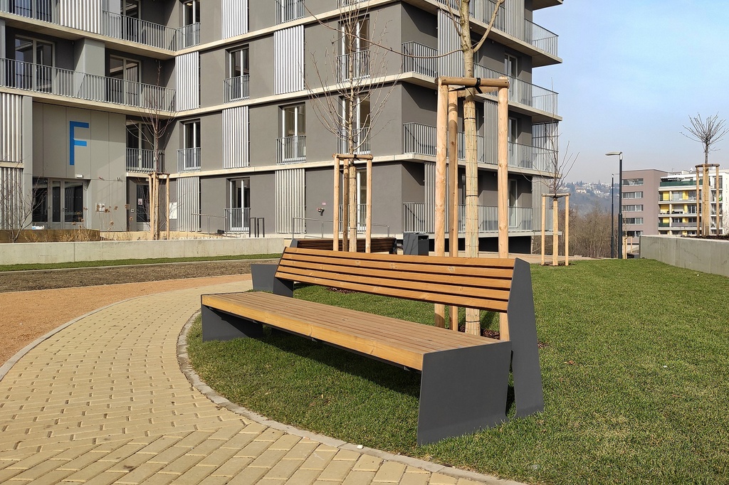 Panchina VEGA 2000mm (assi in legno esotico certificato)