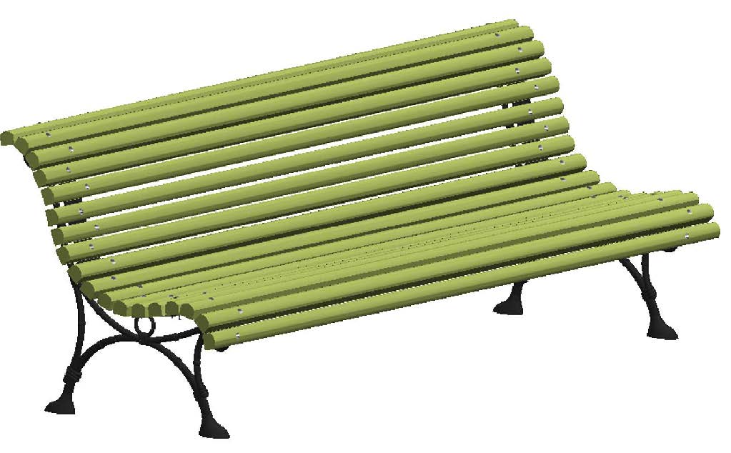 [AUPN025] Panchina Florenzia PN025 (assi in Legno di pino impregnato a pressione)