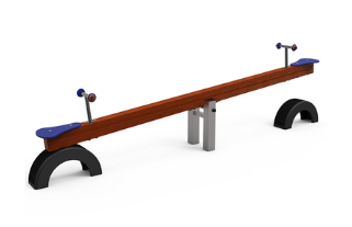 [ELBOL001P] Bilico Boleto 2 posti con copertoni (realizzato in Legno di pino impregnato a pressione)