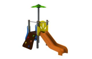 [ELKID023AL] Scivolo Jandaia 2 (Montanti in Alluminio 90x90x2,5mm in lega 6063 riciclabile al 100%.)