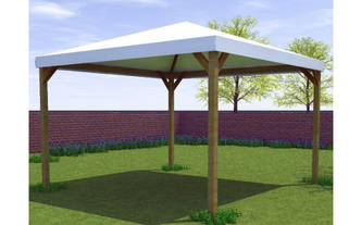 Gazebo in legno Plus cm. 396x396