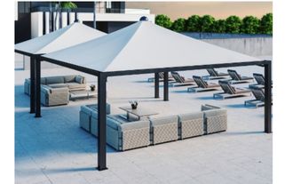 Gazebo Boeing extralight (Zincato, cm. 300x300x240)