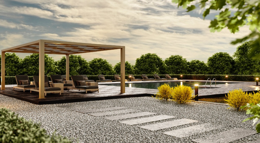 Pergolato Renon (Zincato, cm. 300x300x240h)