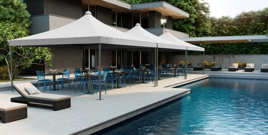 Gazebo Avio (Zincato, cm. 300x300x240)