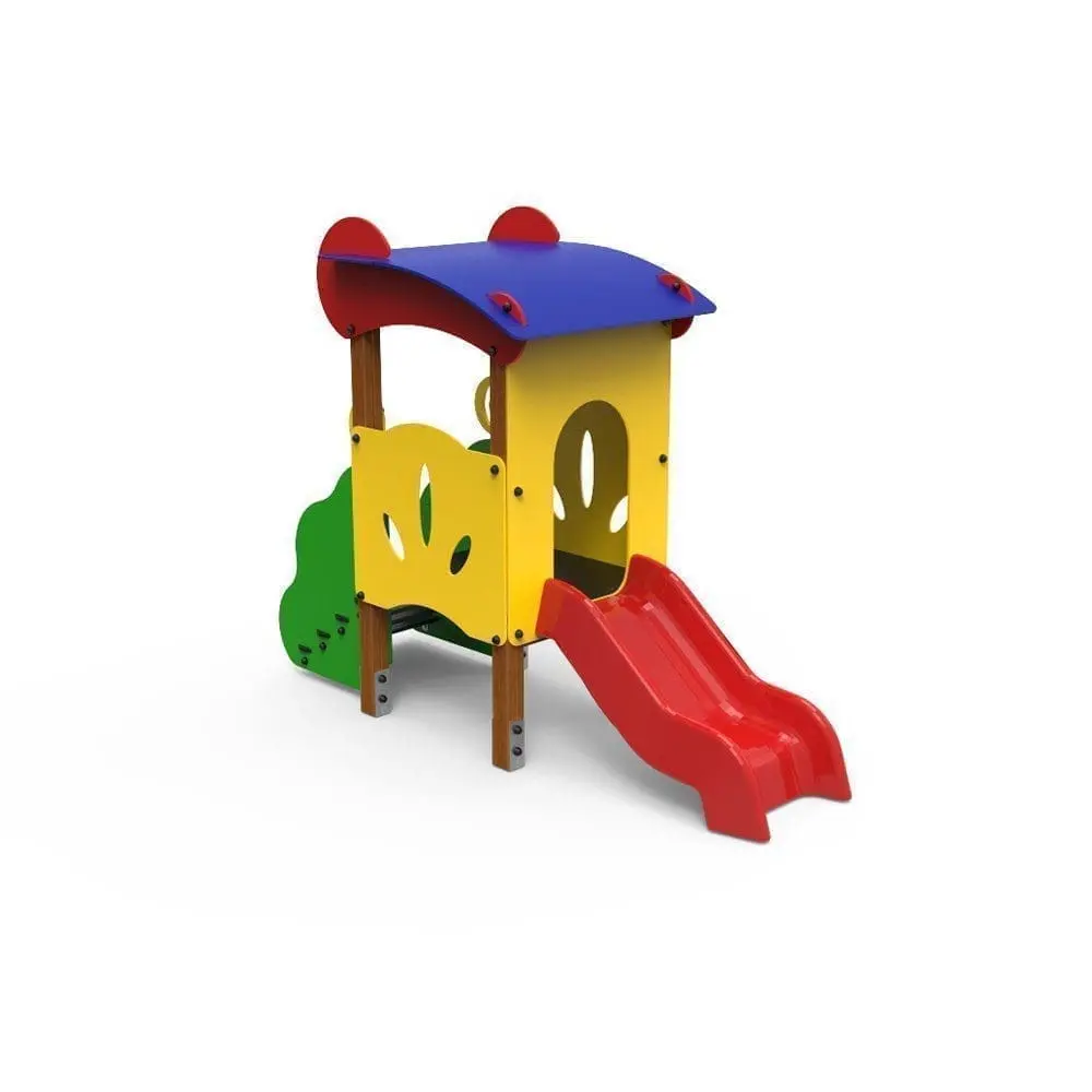 [ELKID004-Y] Kidy Park Jandaia ELKID004AL-Y (Montanti in legno di pino mm. 90x90, con plinto in acciaio zincato a caldo)