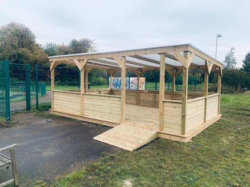 Aule all'aperto per le scuola/asilo