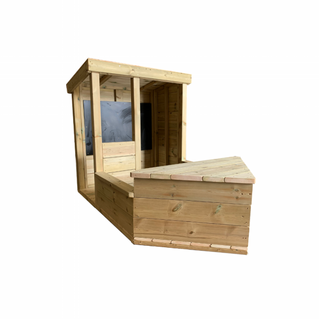 Rimorchiatore in legno per bambini