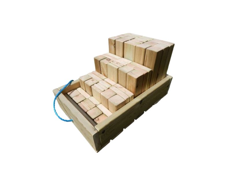 Carrello con blocchi