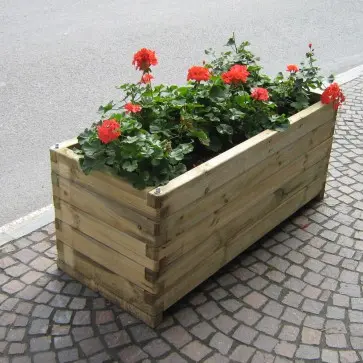 Fioriera in legno 50x114x60h.