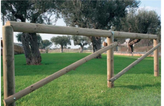 Recinzione diagonale palo pieno