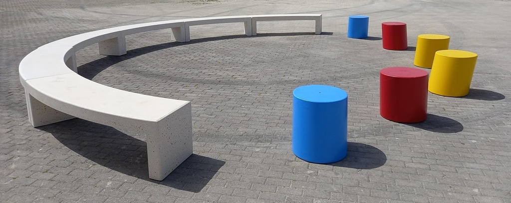 Panca modus curva con 1 slit colorato