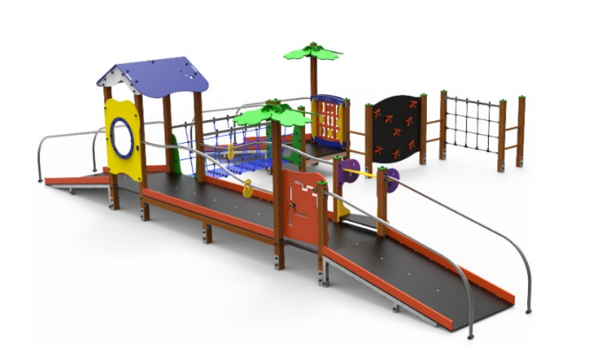 Elkid013 Gioco Inclusivo (con plinto in acciaio zincato a caldo)