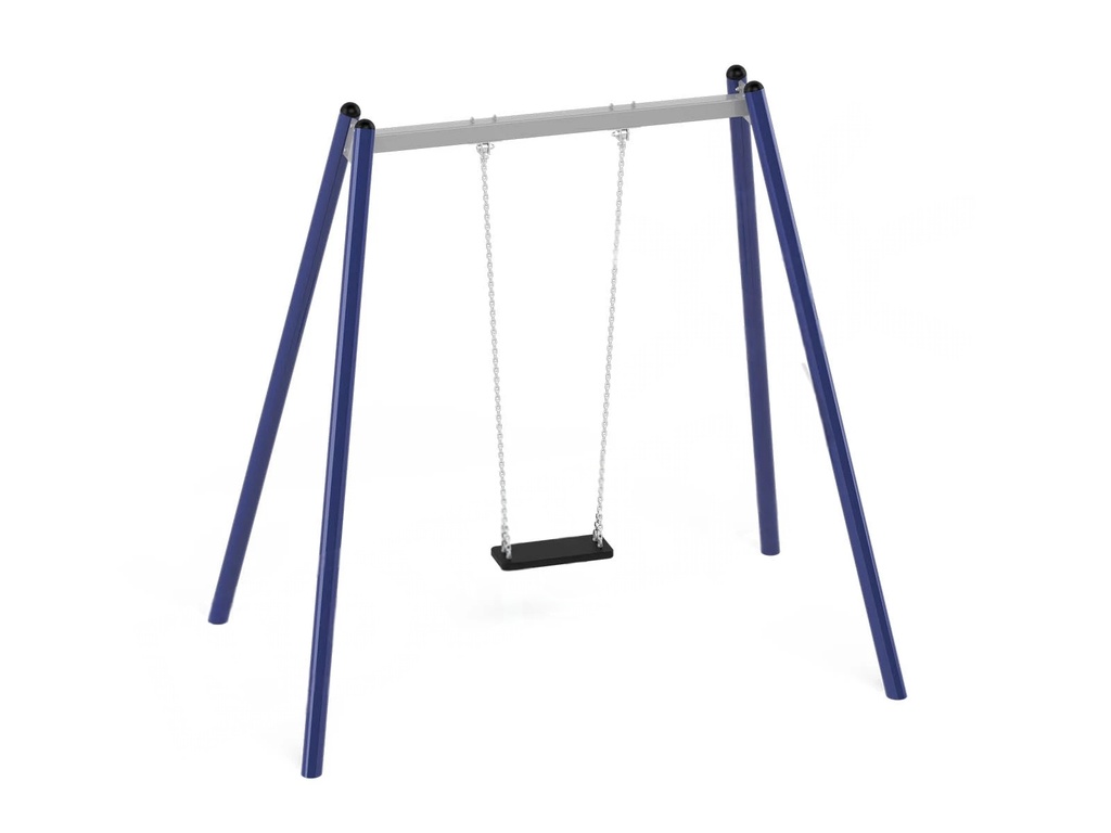 [31204] Altalena singola in metallo con sedile a tavoletta
