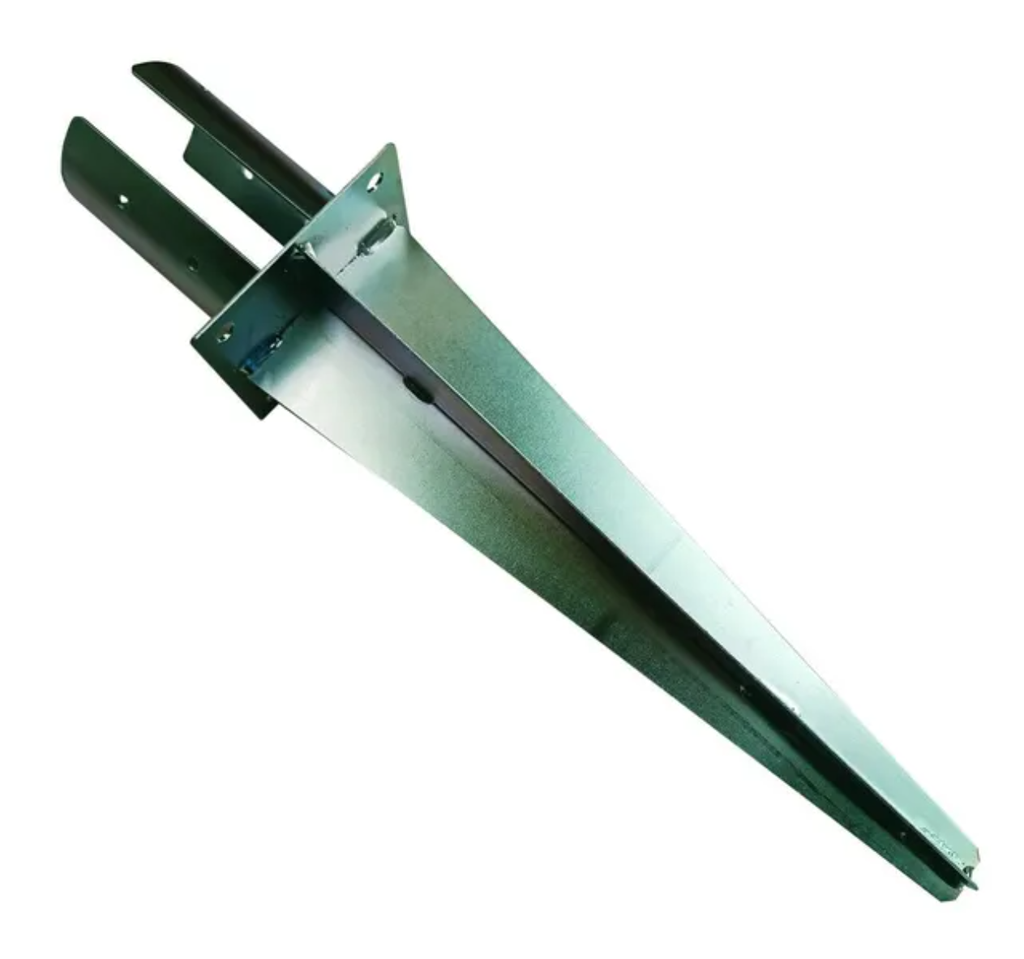 [STAT10] Portapilastro a bicchiere per palo tondo (Diam. mm. 100, Da interrare)