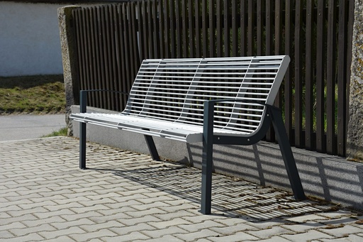 [LBA5b-190] Panchina BABIA con braccioli 1904mm / galvanized steel + power coated