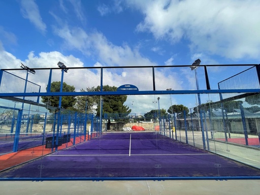 Kit vetro temperato per campo da padel 12 mm. / pz. 18 da cm. 1995x2995