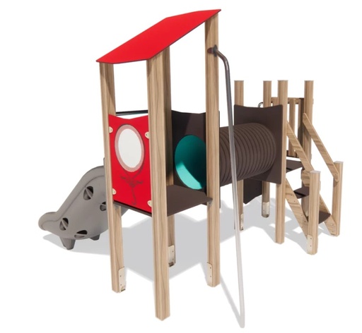 [FIVE125] Doppia torre con tunnel 0.80- PLAY125