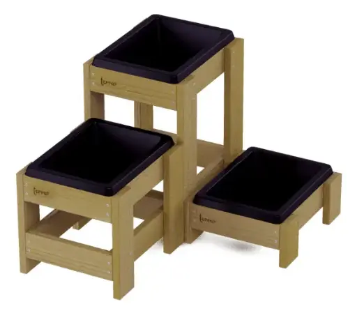 Terra Tris planter con contenitore basso-medio-alto