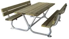 Tavolo picnic GELSO con schienale