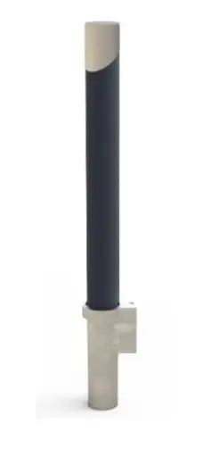[C42E] Dissuasore estraibile con finiture in acciaio Inox 
