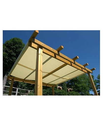 Telo di copertura ombreggiante in pvc microforato bianco 300x400