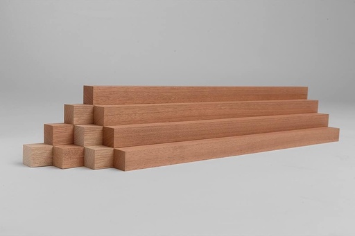 Asse panchina in legno esotico mm. 40x35x1985