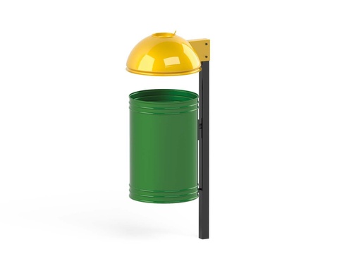 [5203] Cestino Green Con Coperchio 03