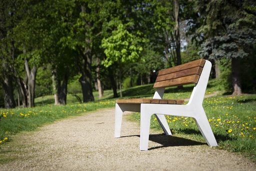 [LBE6bt-180s] Panchina BETLA 1800mm / sponde in cemento / legno di abete