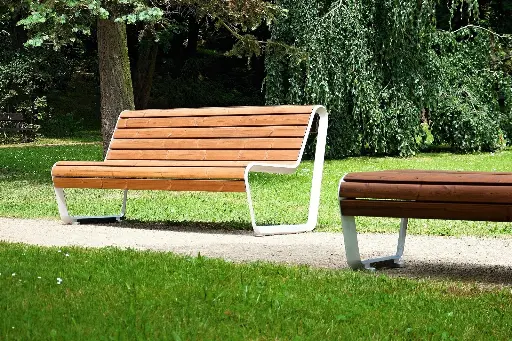 Panchina BOROLA 1800mm / lega di alluminio + verniciato a polvere