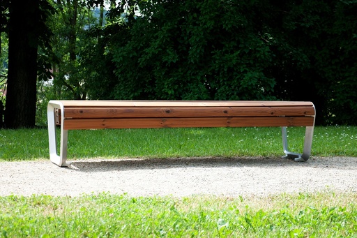 Panchina BOROLA senza schienale 1800mm / lega di alluminio + verniciato a polvere 