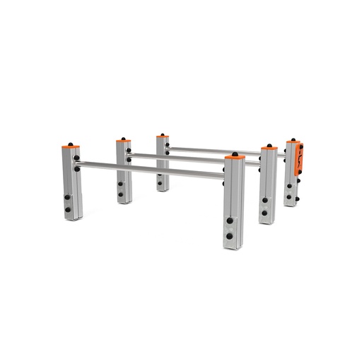 Barre Parallele con supporti per la coordinazione acrobatica
