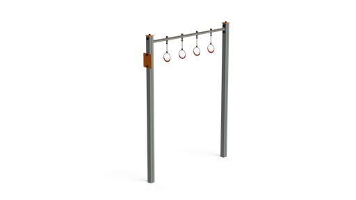 [BCM027MT-Y] Trapezio con anelli in alluminio
