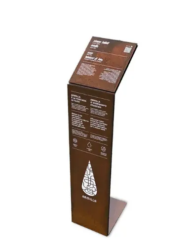 Leggio Totem in Corten compreso scritte