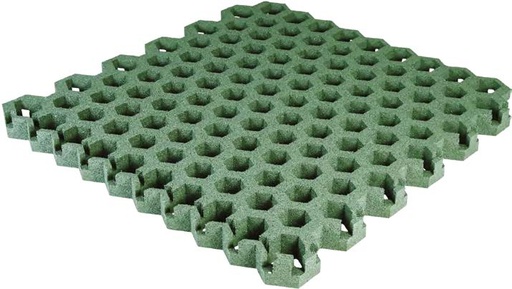 Pavimentazione Ecohole-tile106x99 mattonella forata smorzacadute in gomma con spinotti