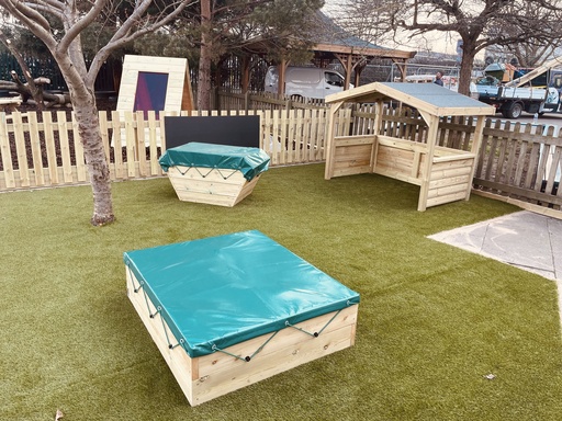 Sabbiera con telo in PVC 